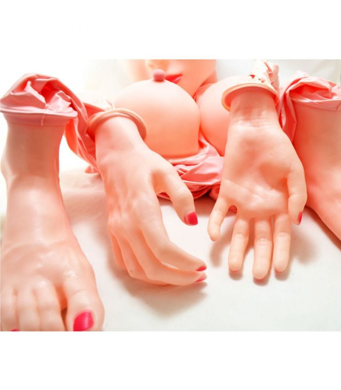 Muñeca inflable con vibración y sonido.