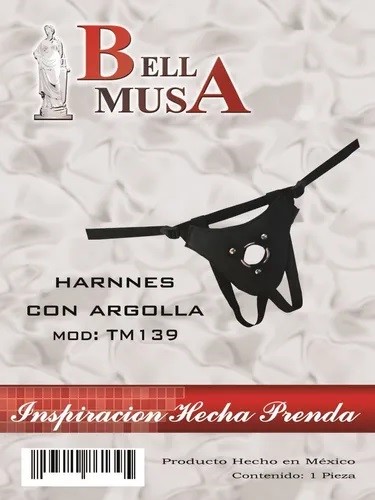 Arnés con argolla de metal