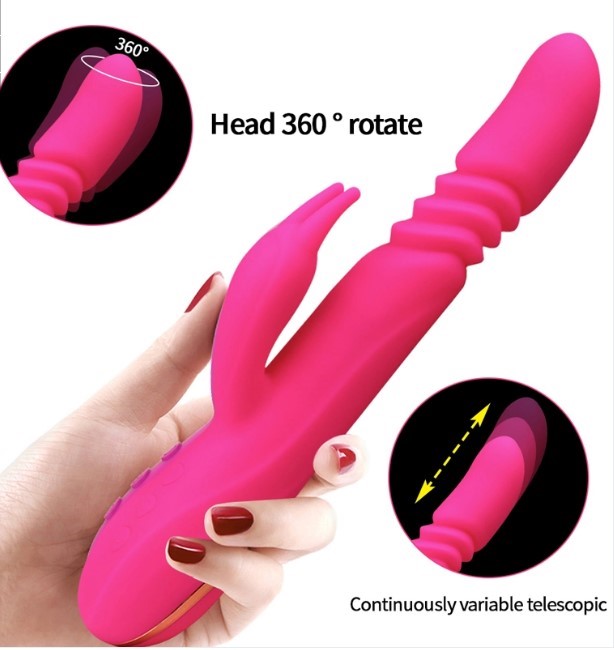 Dildo vibrador de conejo